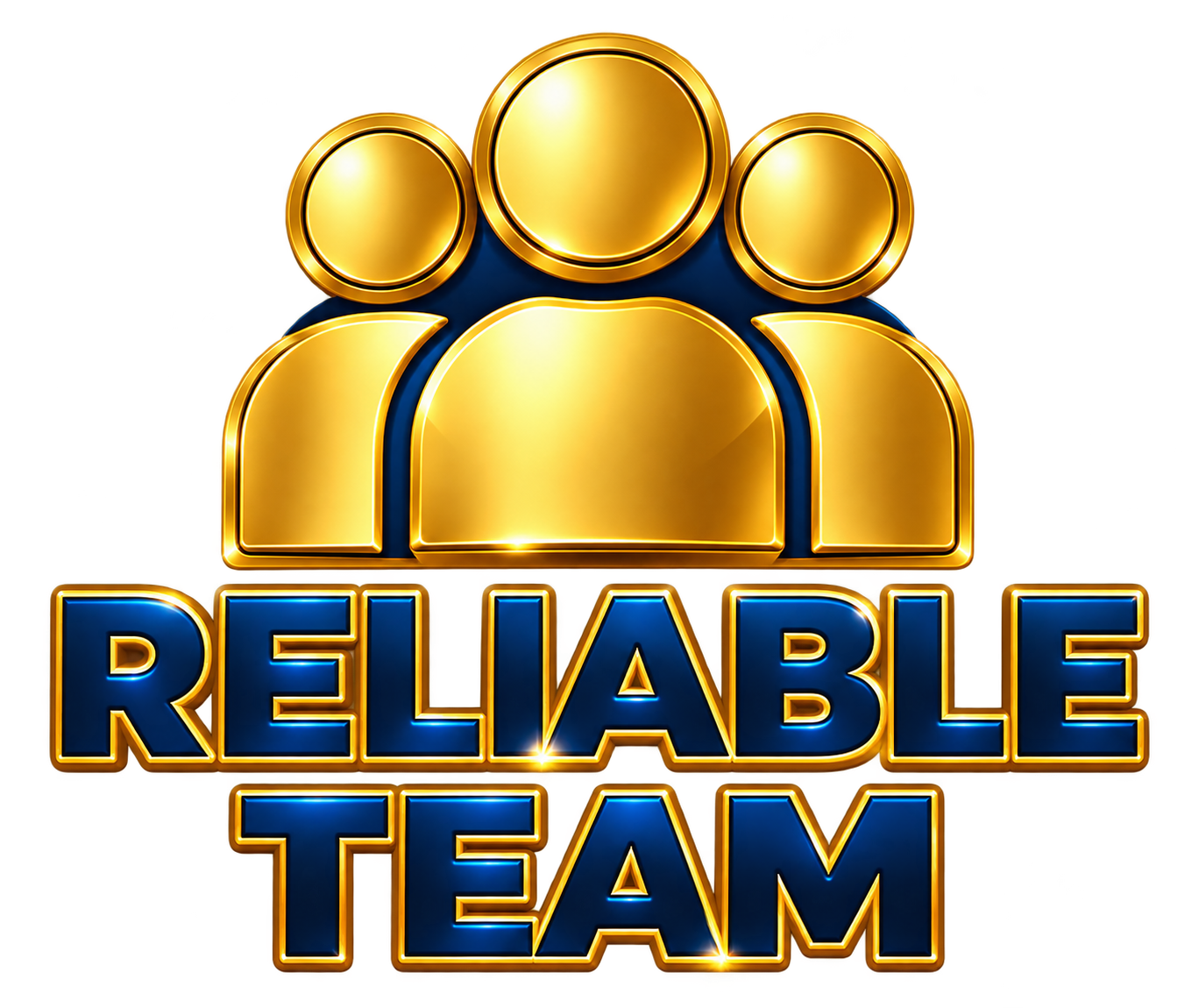 Urban Crest reliable team gold-and-navy illustration